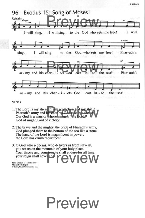 Gather (3Rd Ed.) 97B. God Indeed Is My Savior, I Will Never Be Afraid] |  Hymnary.org