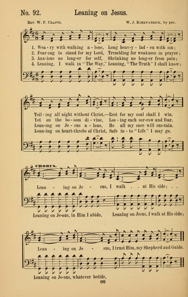 The Great Awakening: a choice collection of new and standard gospel songs page 100