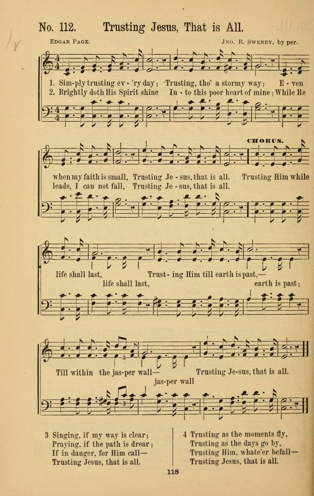 The Great Awakening: a choice collection of new and standard gospel songs page 120