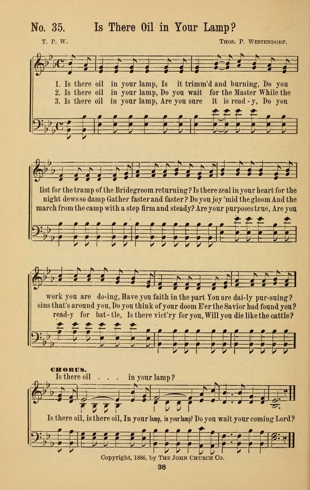 The Great Awakening: a choice collection of new and standard gospel songs page 40