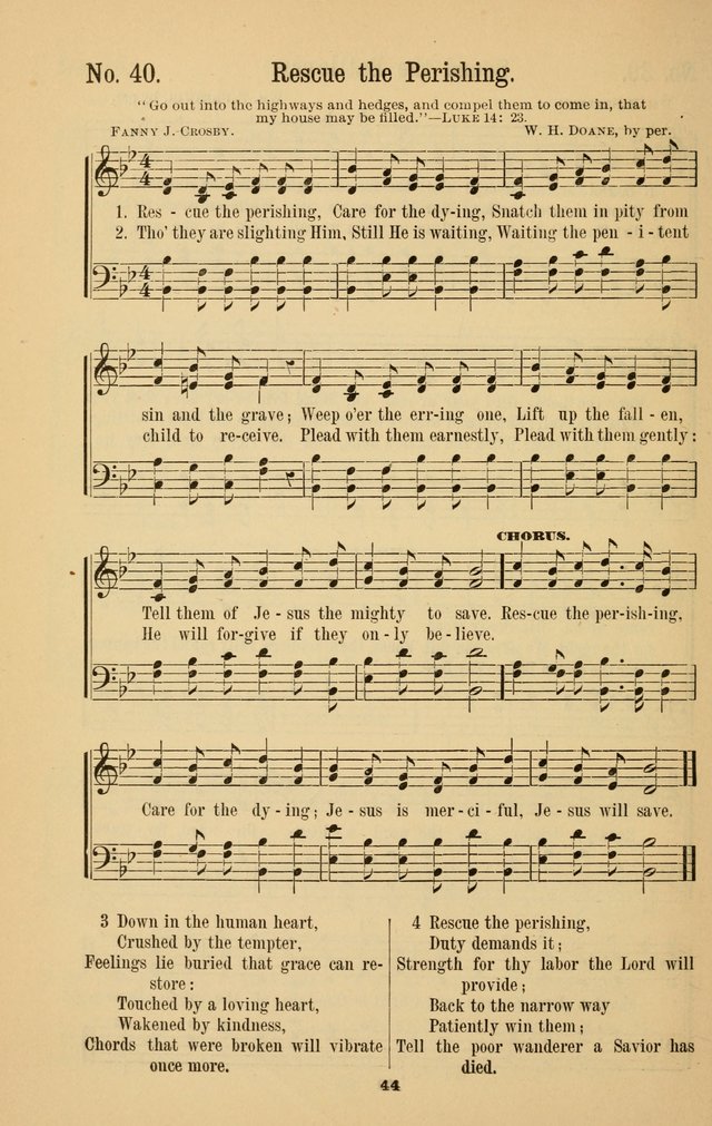 The Great Awakening: a choice collection of new and standard gospel songs page 46