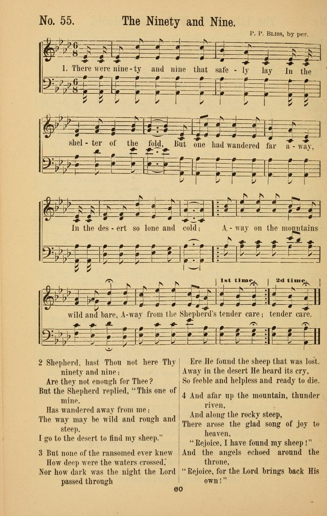 The Great Awakening: a choice collection of new and standard gospel songs page 62