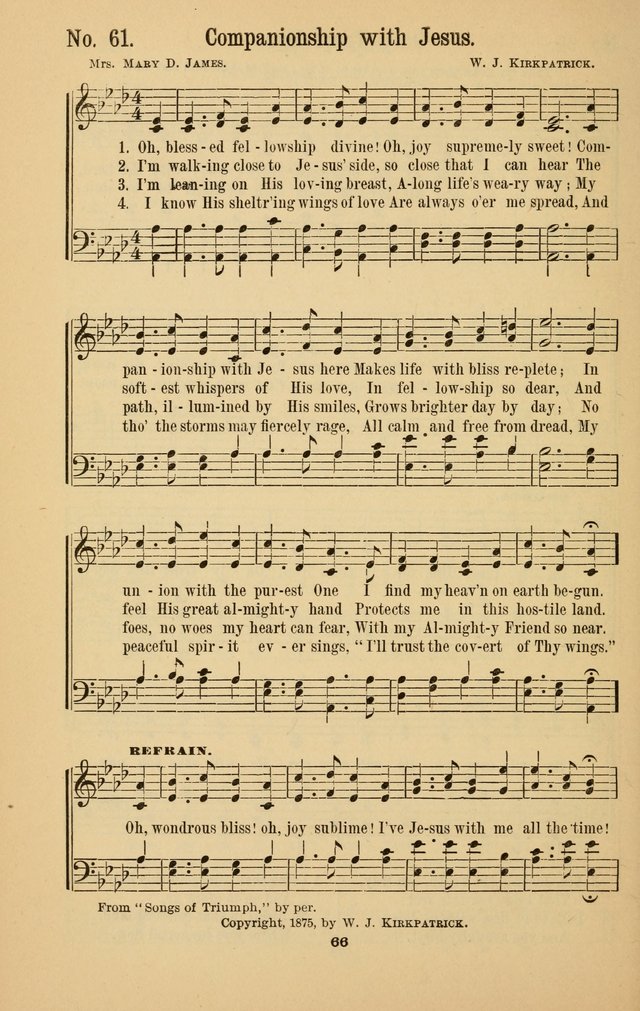 The Great Awakening: a choice collection of new and standard gospel songs page 68