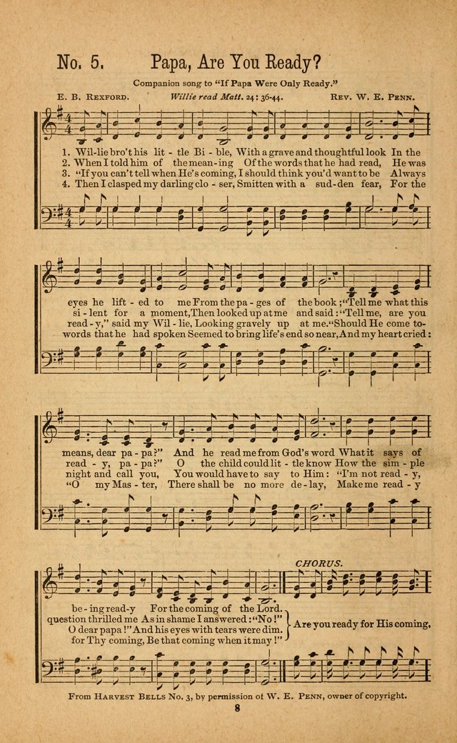 The Gospel Awakening: a collection of original and selected "hymns and spiritual songs" for the use in gospel meetings everywhere page 8