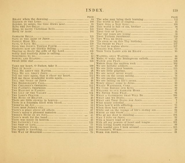 Gates Ajar: a collection of hymns and tunes for use in Sunday schools, praise and prayer meetings page 159