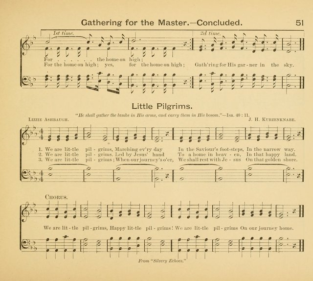 Gates Ajar: a collection of hymns and tunes for use in Sunday schools, praise and prayer meetings page 51