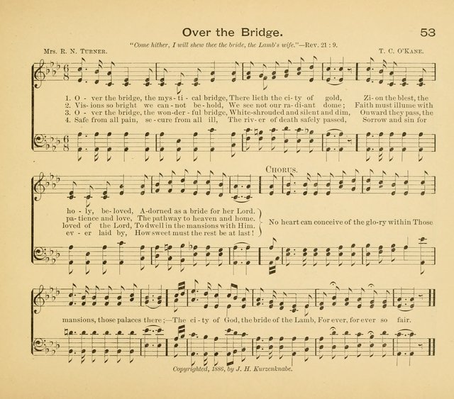 Gates Ajar: a collection of hymns and tunes for use in Sunday schools, praise and prayer meetings page 53