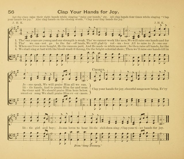 Gates Ajar: a collection of hymns and tunes for use in Sunday schools, praise and prayer meetings page 56