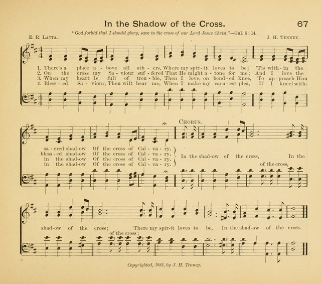 Gates Ajar: a collection of hymns and tunes for use in Sunday schools, praise and prayer meetings page 67