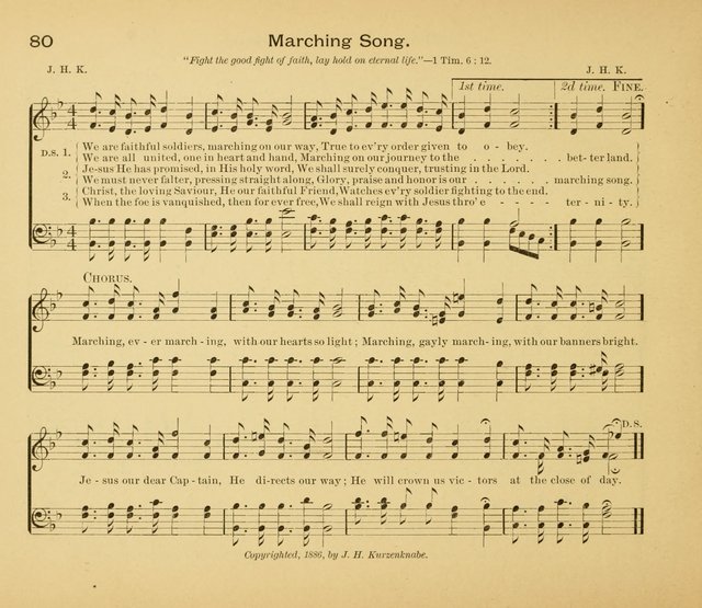 Gates Ajar: a collection of hymns and tunes for use in Sunday schools, praise and prayer meetings page 80