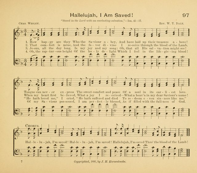 Gates Ajar: a collection of hymns and tunes for use in Sunday schools, praise and prayer meetings page 97