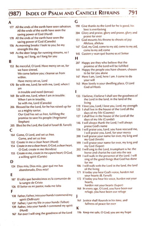 Glory and Praise (3rd. ed.) page 1451