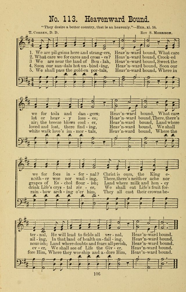 Gospel Bells: a collection of new and popular songs for the use of Sabbath schools and gospel meetings page 106