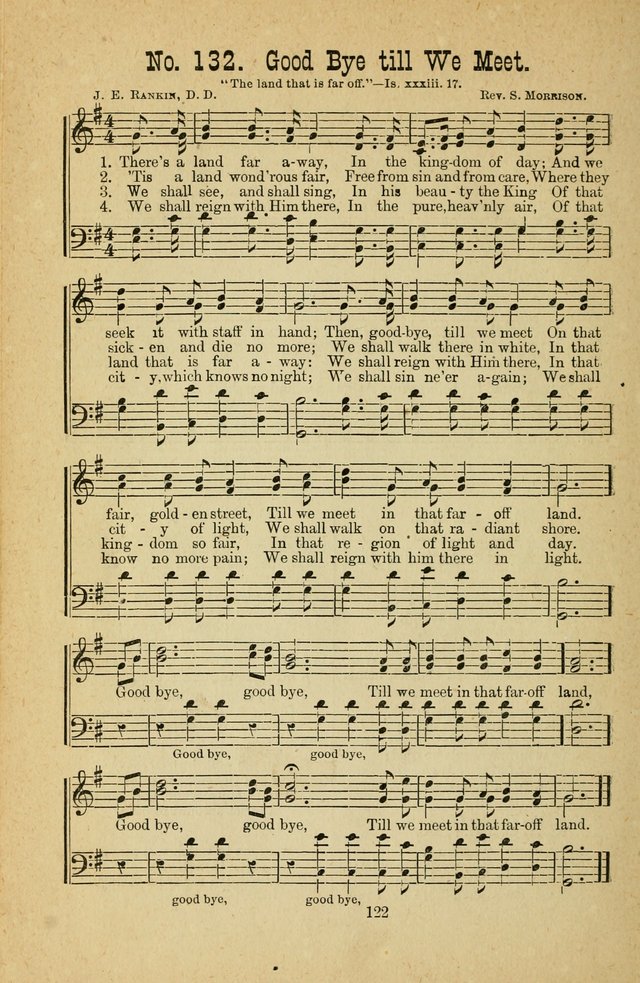 Gospel Bells: a collection of new and popular songs for the use of Sabbath schools and gospel meetings page 122
