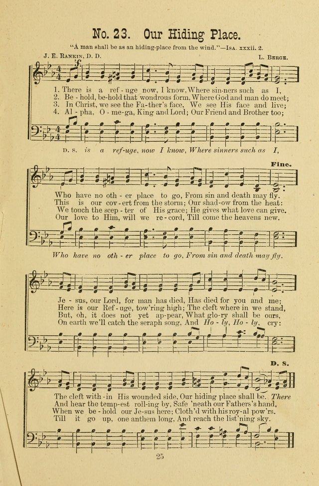 Gospel Bells: a collection of new and popular songs for the use of Sabbath schools and gospel meetings page 25