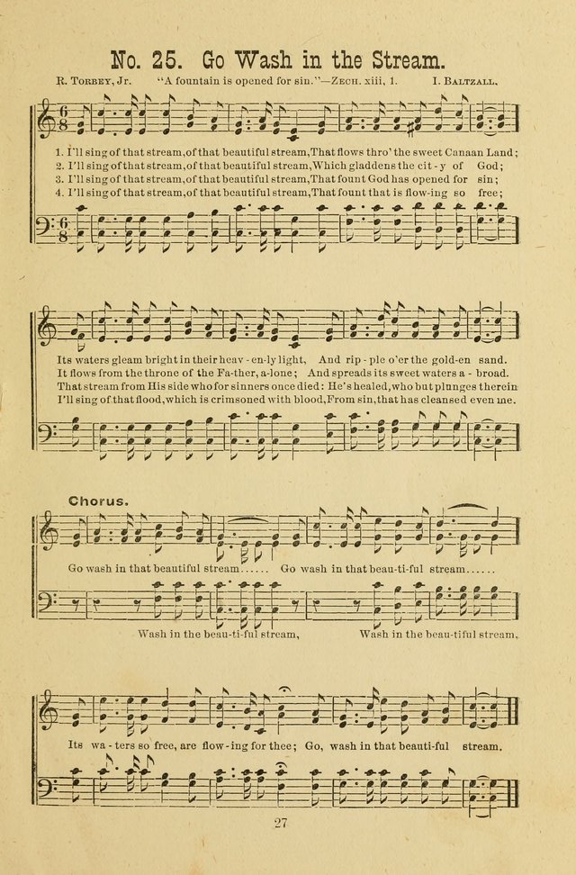 Gospel Bells: a collection of new and popular songs for the use of Sabbath schools and gospel meetings page 27