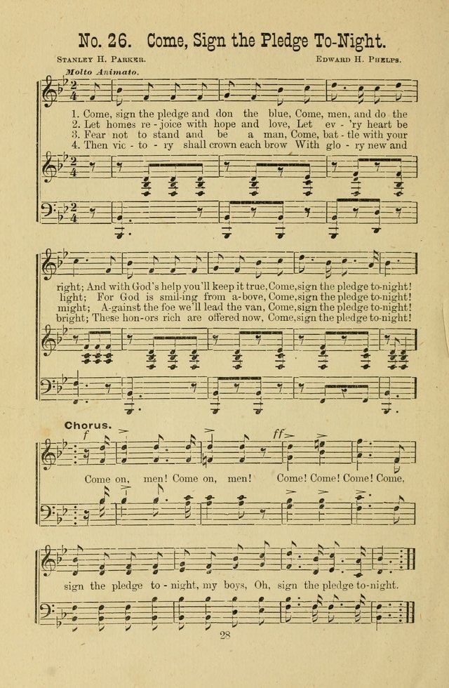 Gospel Bells: a collection of new and popular songs for the use of Sabbath schools and gospel meetings page 28