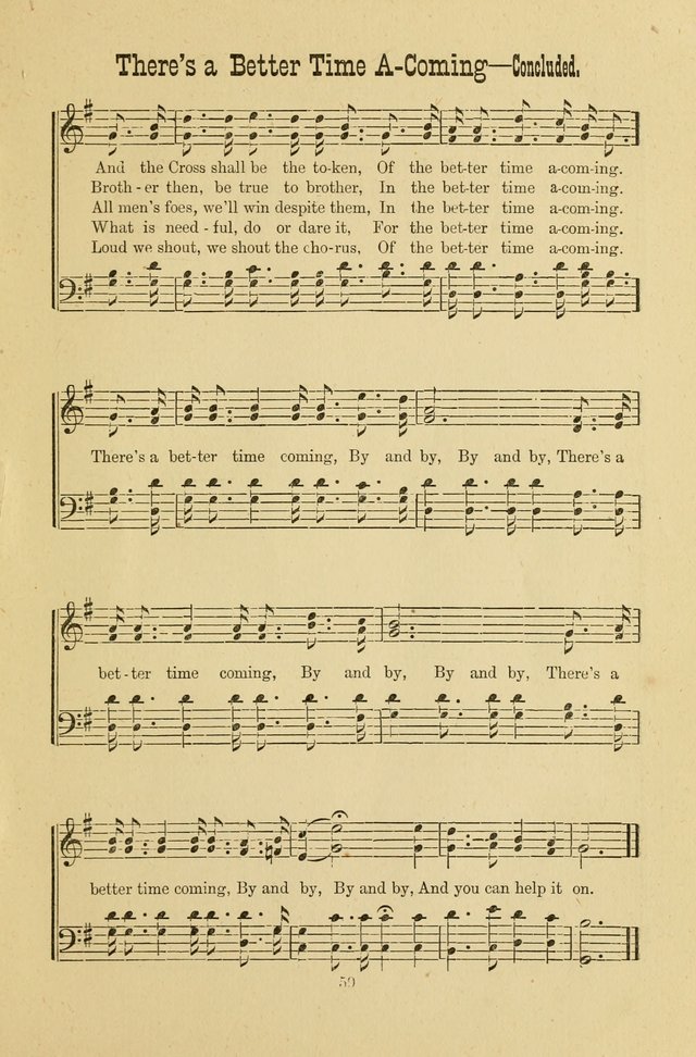 Gospel Bells: a collection of new and popular songs for the use of Sabbath schools and gospel meetings page 59