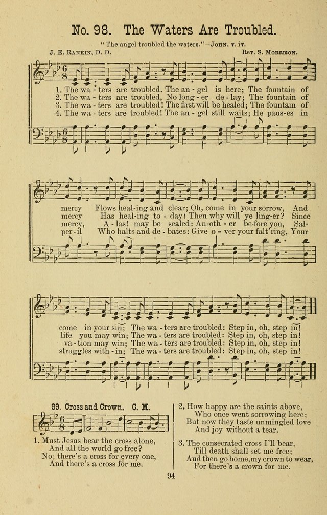 Gospel Bells: a collection of new and popular songs for the use of Sabbath schools and gospel meetings page 94
