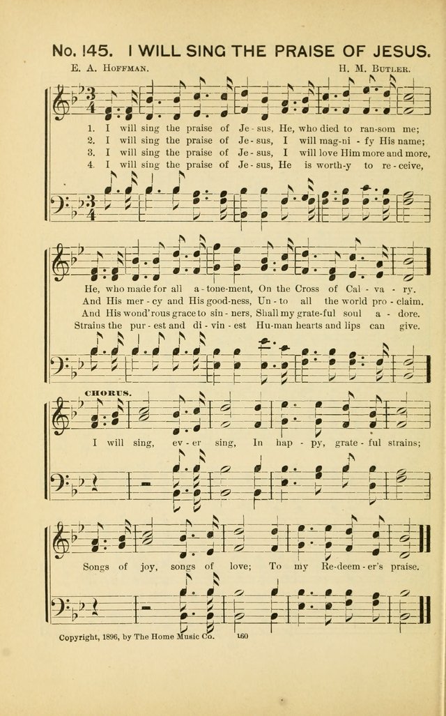 Glory Bells: a collection of new hymns and new music for Sunday-schools, gospel meetings, revivals, Christian Endeavor societies, Epworth Leagues, etc.  page 158