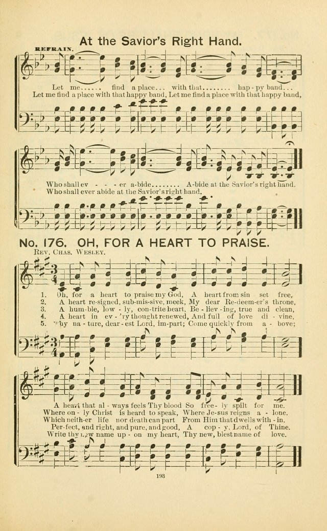 Glory Bells: a collection of new hymns and new music for Sunday-schools, gospel meetings, revivals, Christian Endeavor societies, Epworth Leagues, etc.  page 191