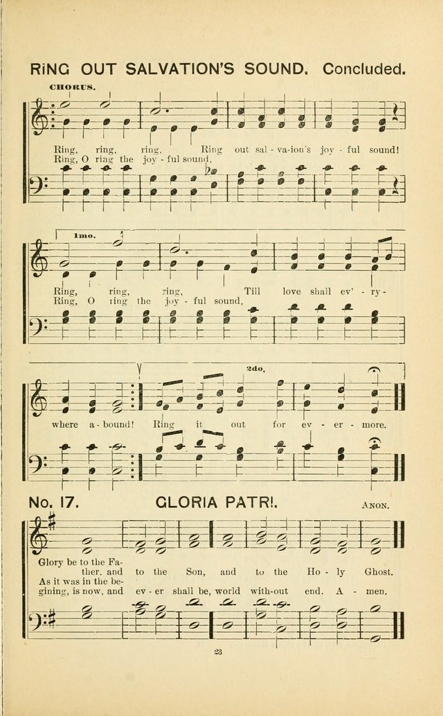 Glory Bells: a collection of new hymns and new music for Sunday-schools, gospel meetings, revivals, Christian Endeavor societies, Epworth Leagues, etc.  page 21