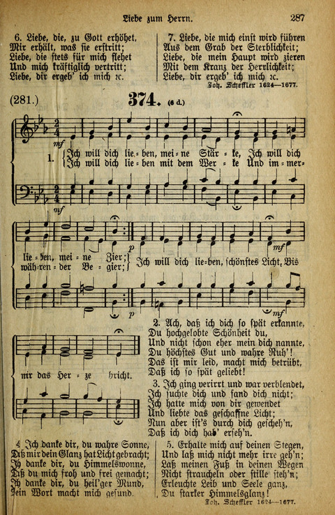 Gesangbuch der Bischöflichen Methodisten-Kirche: in Deutschalnd und der Schweiz page 287