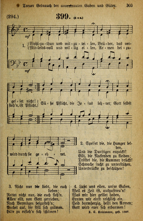 Gesangbuch der Bischöflichen Methodisten-Kirche: in Deutschalnd und der Schweiz page 303