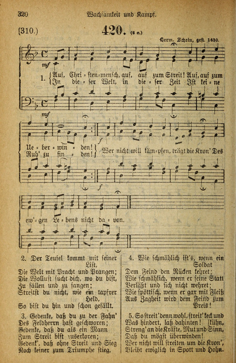 Gesangbuch der Bischöflichen Methodisten-Kirche: in Deutschalnd und der Schweiz page 320