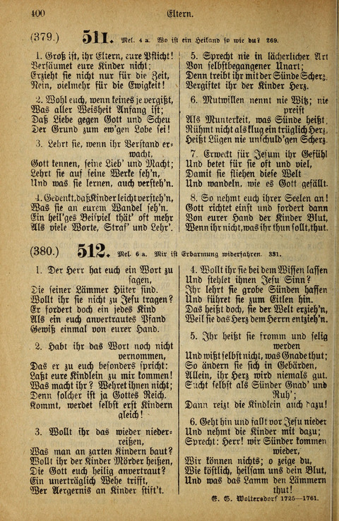 Gesangbuch der Bischöflichen Methodisten-Kirche: in Deutschalnd und der Schweiz page 400