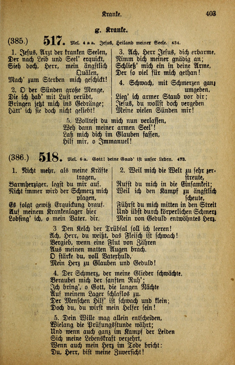 Gesangbuch der Bischöflichen Methodisten-Kirche: in Deutschalnd und der Schweiz page 403