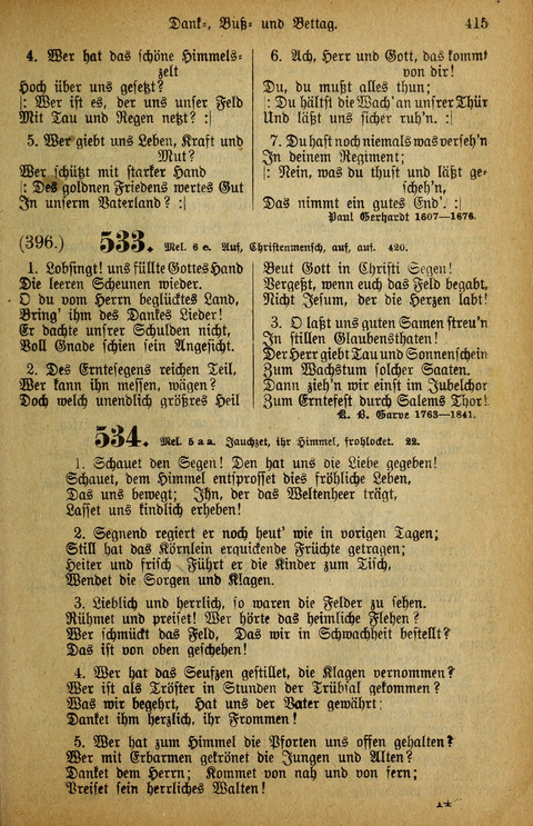 Gesangbuch der Bischöflichen Methodisten-Kirche: in Deutschalnd und der Schweiz page 415
