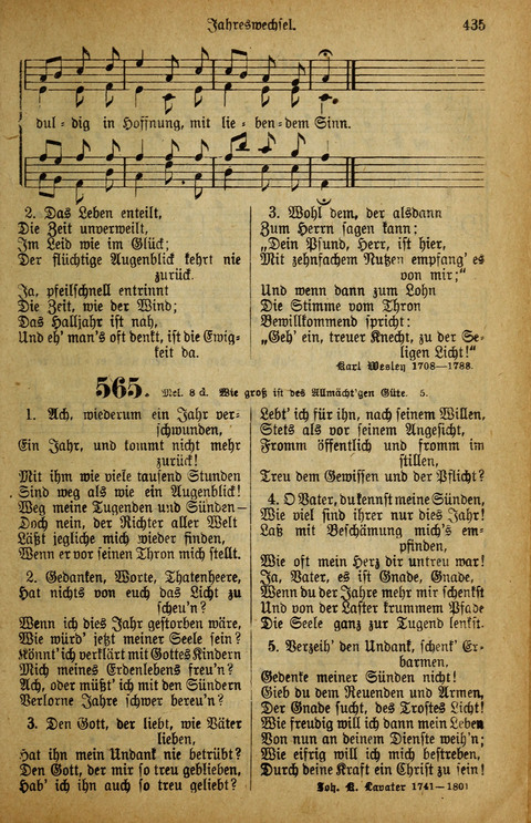 Gesangbuch der Bischöflichen Methodisten-Kirche: in Deutschalnd und der Schweiz page 435