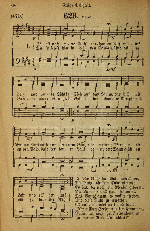 Gesangbuch der Bischöflichen Methodisten-Kirche: in Deutschalnd und der Schweiz page 486