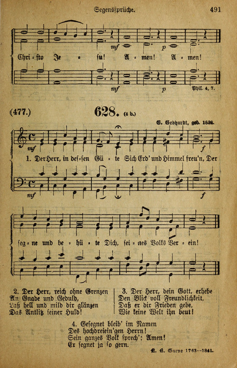 Gesangbuch der Bischöflichen Methodisten-Kirche: in Deutschalnd und der Schweiz page 491
