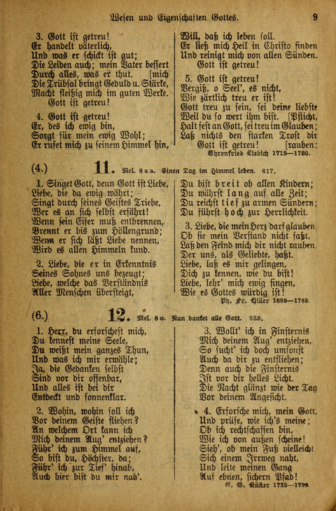 Gesangbuch der Bischöflichen Methodisten-Kirche: in Deutschalnd und der Schweiz page 9