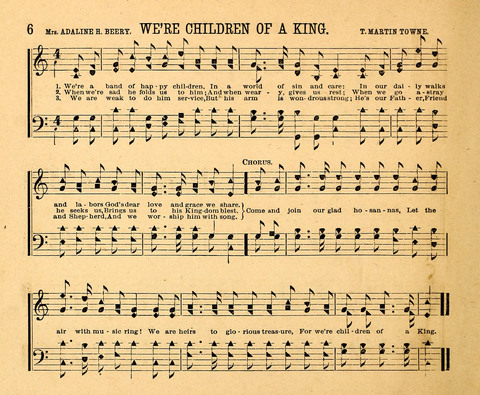 Gospel Chimes: a collection of new and standard songs and hymns for Sunday-schools and religious meetings page 6