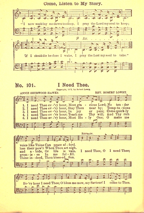 The Gospel Call: a book of revival songs page 103