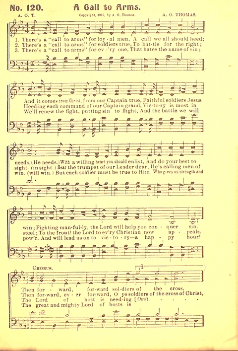 The Gospel Call: a book of revival songs page 122