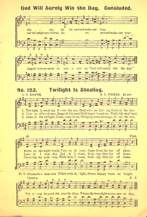 The Gospel Call: a book of revival songs page 125