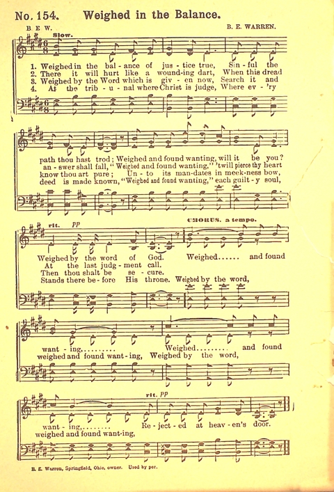 The Gospel Call: a book of revival songs page 158
