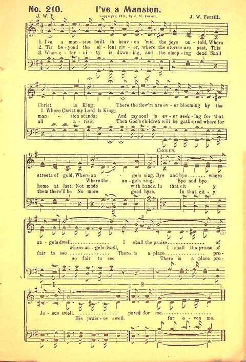 The Gospel Call: a book of revival songs page 197