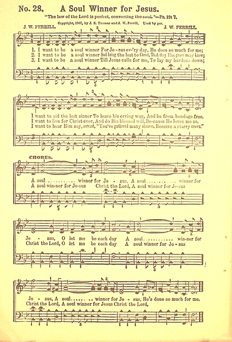 The Gospel Call: a book of revival songs page 28