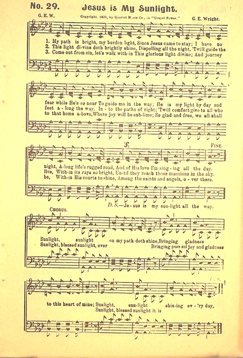The Gospel Call: a book of revival songs page 29