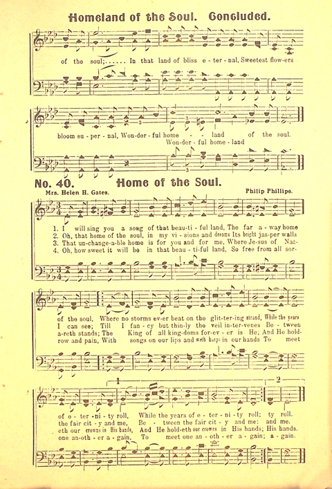 The Gospel Call: a book of revival songs page 41