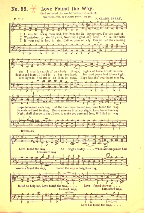 The Gospel Call: a book of revival songs page 58