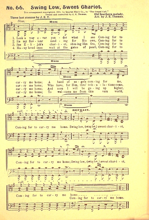 The Gospel Call: a book of revival songs page 68
