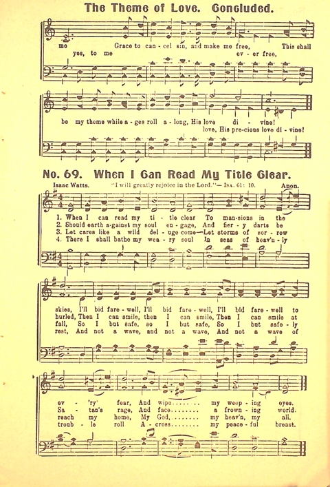 The Gospel Call: a book of revival songs page 71