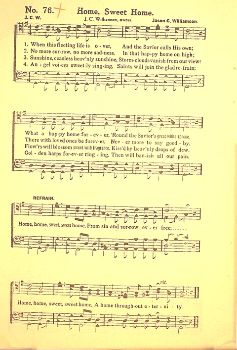 The Gospel Call: a book of revival songs page 78