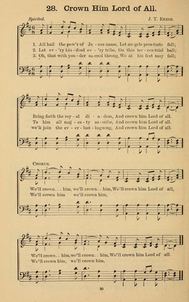 The Gospel Call: choice songs for revivals, Sunday-schools and the church page 30